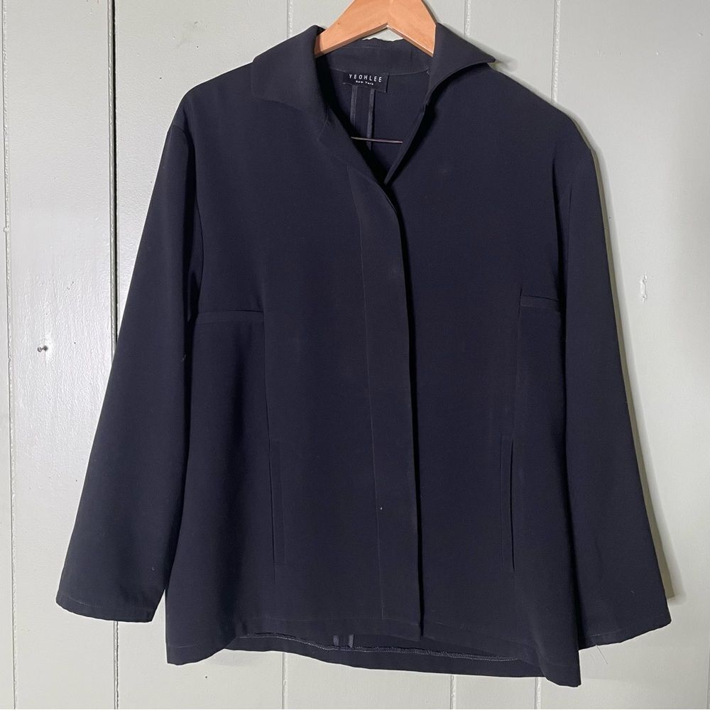 Yeohlee NY Blazer Jacket Black Minimalist‎ Women’s Size Small